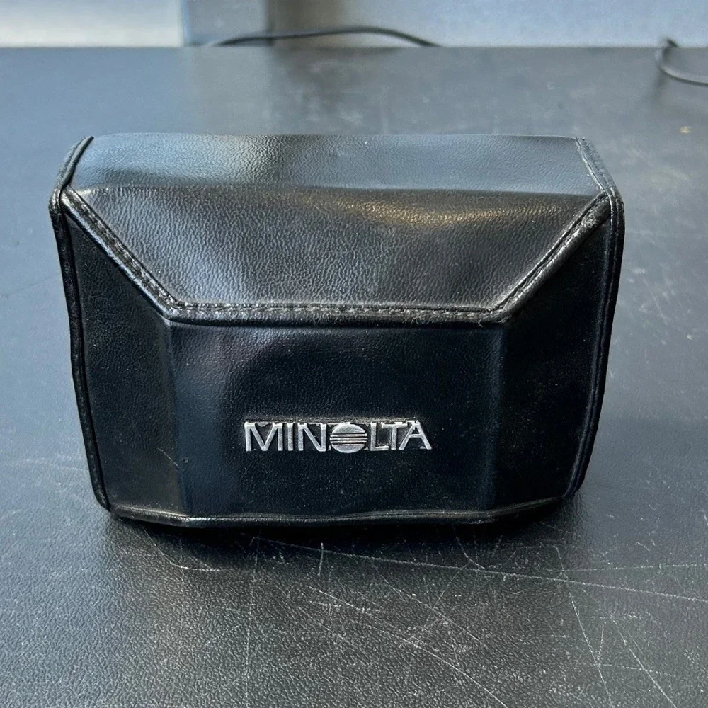 Minolta Vintage Camera Case‎ Faux Leather Belt Loop Retro Photography Pouch